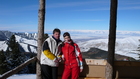 Мои друзья Дмитрий Лещев и Наталья Ямковая, кому посчастливилось на себе испытать все прелести горнолыжного отдыха в Киргизии в этом году. Стоят на высоте 2650м. Только до этого места, называемого "вагончик", раньше был подъемник горнолыжной базы. Сейчас тут оборудовали домик под своего рода высокогорное кафе.